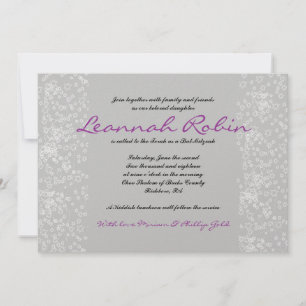 STAR TREE Bar Bat Mitzvah Uitnodiging