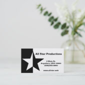 "Star"-Visitekaartjes Visitekaartje (Staand voorkant)
