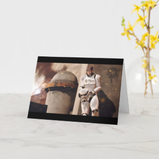 Star Wars geïnspireerde inspirerende wenskaart Kaart