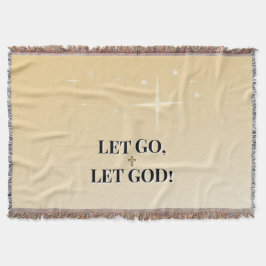 Star-Washed Let Go Let God Cross Comfort Deken