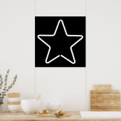Star White, Star Bright Poster (Keuken)