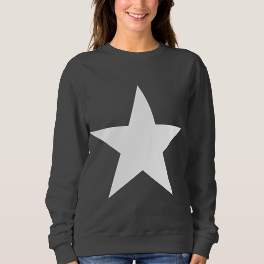 Star (wit) / Sweatshirt voor dames (Voorkant)