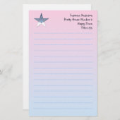  Star Writing Paper for Children Briefpapier (Voorkant / Achterkant)