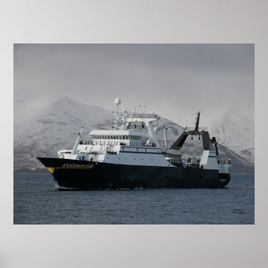 Starbound, Catcher Processor Vist vaartuig Poster (Voorkant)