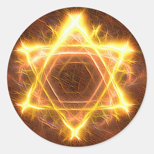 Starbrand Ronde Sticker (Voorkant)