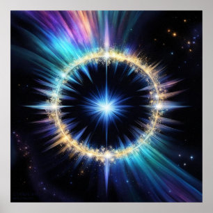 Starbright AI Fantasy Digitale Kunst Print Surreal