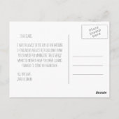 Starburst Aangepaste bruiloft Dank u Briefkaart (Achterkant)