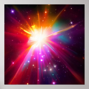 Starburst Achtergrond Poster