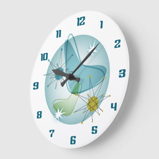 Starburst Atomic Google Wall Clock Grote Klok (Hoek)