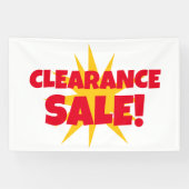 Starburst Clearance Sale Banner (Horizontaal)