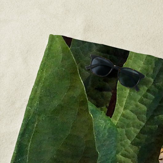 Starburst Clerodendrum Fleurs Plage Serviette (En situation)