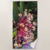 Starburst Clerodendrum Flowers Beach Towel Strandlaken (Voorkant)