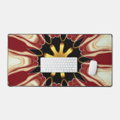 Starburst | Deep Crimson & Gold Luxury Workspace A (Clavier et souris)