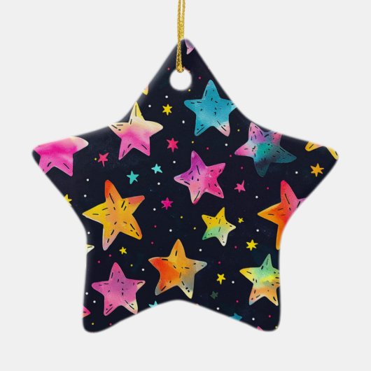 Starburst Dreams Keramisch Ornament (Voorkant)