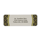 Starburst en Lines uit de middeleeuwse aarde Etiket (Voorkant)