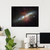 Starburst Galaxy M82 24x18 (33x25) Poster (Thuiskantoor)