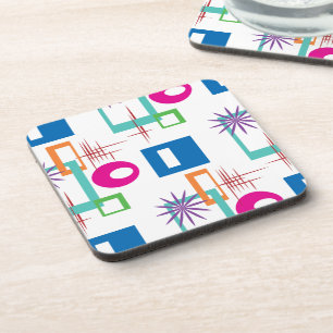 Starburst Geometric Multicolored Pattern Bier Onderzetter