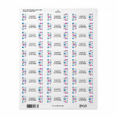 Starburst Geometric Multicolored Pattern Etiket (Full Sheet)