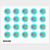 Starburst Leo Ronde Sticker (Vel)