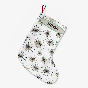 Starburst met naam moderne mediane feestdag kleine kerstsok