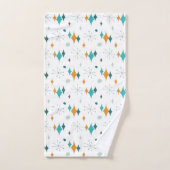 Starburst modern patroon uit midden eeuw bad handdoek (Handdoek)