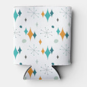 Starburst modern patroon uit midden eeuw blikjeskoeler (Voorkant)