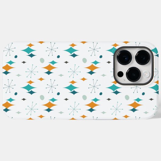 Starburst modern patroon uit midden eeuw Case-Mate iPhone case (Achterkant (horizontaal))