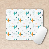 Starburst modern patroon uit midden eeuw muismat