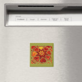 'Starburst of Love' Magnet Magneet (Insitu (Vaatwasser))