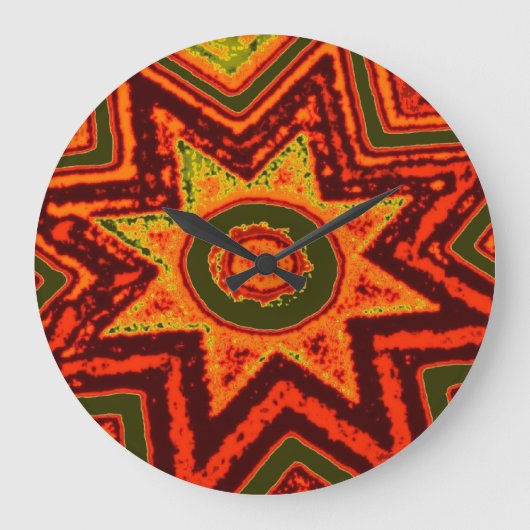 'Starburst of Love' Wall Clock Grote Klok (Voorkant)