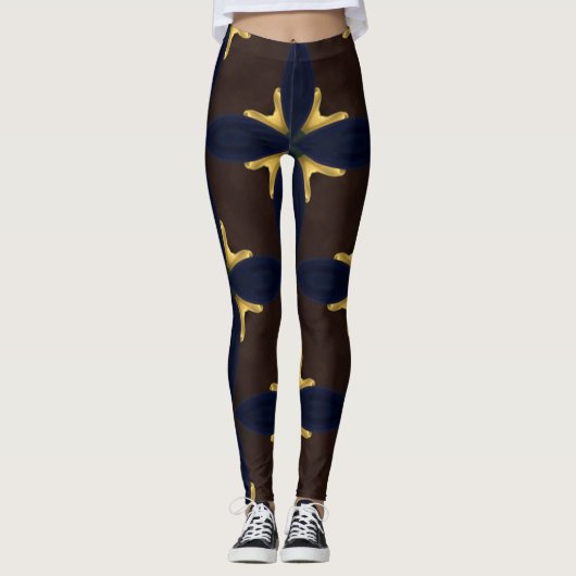 Starburst oppervlaktepatroon - ontwerp als leggings (Voorkant)