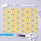 Starburst Pattern in Geel & Blauw Tissuepapier (Craft)