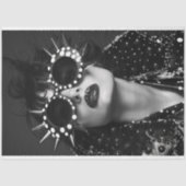  Starburst Retro Glam Monochrome Decoupage Tissuepapier (Voorkant)