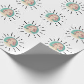 STARBURST | Simple Custom Fun Photo Wrapping Paper Cadeaupapier (Hoek)