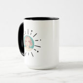 STARBURST |  Simple Fun & Playful Custom Photo Mug Mok (Voorkant links)