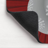 Starburst Stripes Ornament Mousepad, donkerrood Muismat (Hoek)