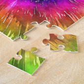 Starburst Tie Dye Waterverf Legpuzzel (Zijkant)