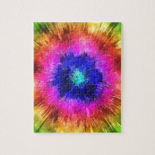 Starburst Tie Dye Waterverf Legpuzzel