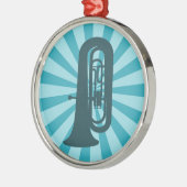 Starburst-tuba-Ornament Metalen Ornament (Links)