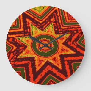 'Starburst van Liefde' Wandklok Grote Klok