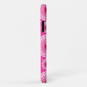 Starbursten en pinwielen, fuchsia roze en maroon Case-Mate iPhone case (Achterkant/rechts)