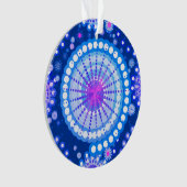 Starbursts and pinwheels, Blue cobalt & white (devant)