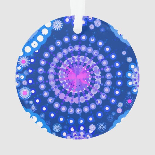 Starbursts and pinwheels, Blue cobalt & white (dos)