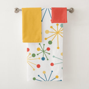 Starbursts en Jeu de serviettes de bain couleur