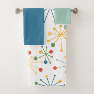 Starbursts en Jeu de serviettes de bain couleur