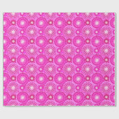 Starbursts en pinwheels, orchidee en magenta cadeaupapier (Vlak)