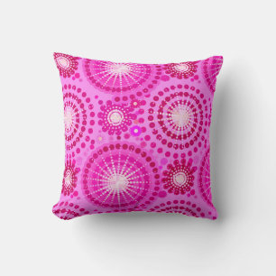 Starbursts en pinwheels, orchidee en magenta kussen