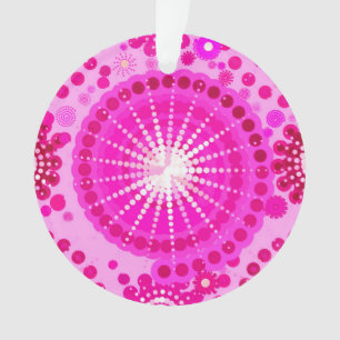 Starbursts en pinwheels, orchidee en magenta ornament