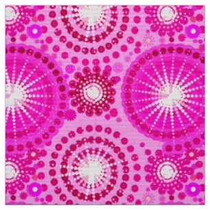 Starbursts en pinwheels, orchidee en magenta stof