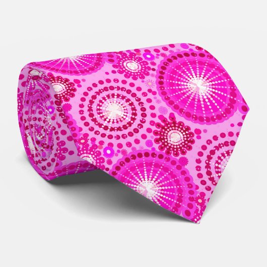 Starbursts en pinwheels, orchidee en magenta stropdas (Opgerold)